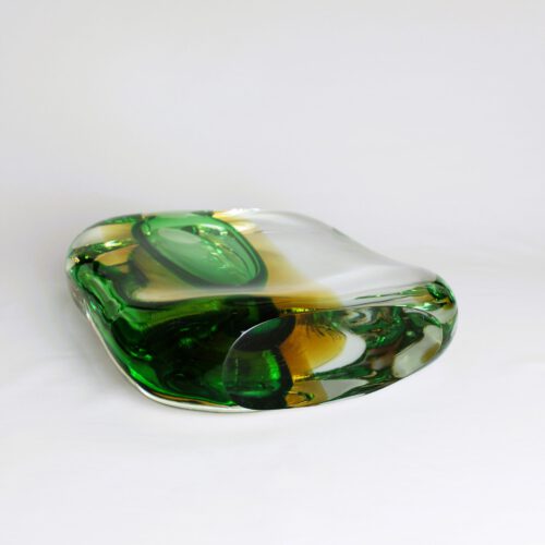 antonio da ros murano glass vase momento sasso for cenedese 1960