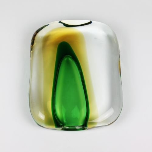 antonio da ros murano glass vase momento sasso for cenedese 1960