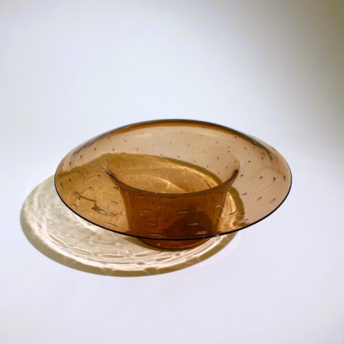 <em><b>Vittorio Zecchin</b><br />Soffiato Bowl "A bolle"<br />Italy 1920</em> compagnia di venezia e murano glass bowl pauly e c 1920