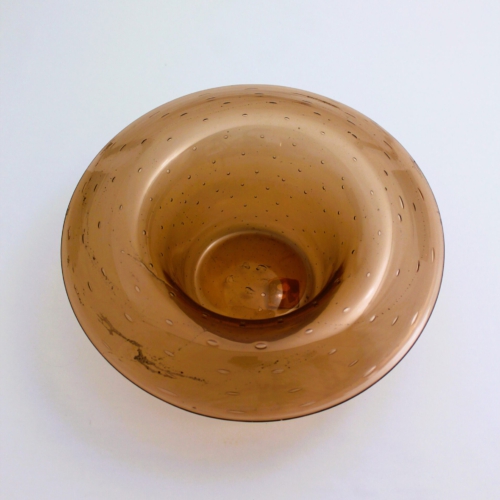 <em><b>Vittorio Zecchin</b><br />Soffiato Bowl "A bolle"<br />Italy 1920</em> compagnia di venezia e murano glass bowl pauly e c 1920