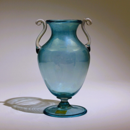 <em><b>Pauly & C., C.V.M.<br /></b>iridescent Soffiato Vase<br />Italy 1930</em> compagnia di venezia e murano pauly c murano glass vase 1930