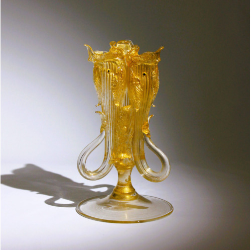 <em><b>Ercole Barovier</b><br /> Dolphin Vase<br />Italy 1940s</em> ercole barovier murano glass vase dolphin barovier toso 1940