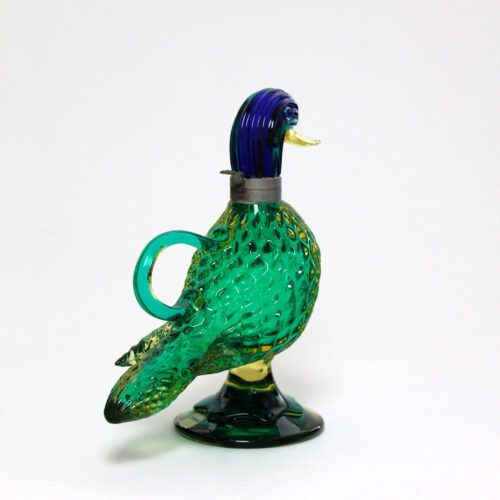 flavio poli murano glass jug duck shape for seguso vetri d'arte 1961
