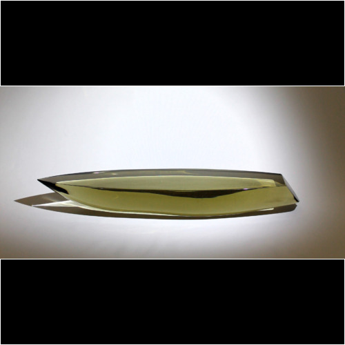<em><b>Flavio Poli</b><br>tall Boat<br>Italy 1955</em> flavio poli murano glass sculpture boat for seguso vetri d arte 1965