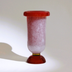 flavio poli murano poleguso glass vase for seguso vetri d arte 1940