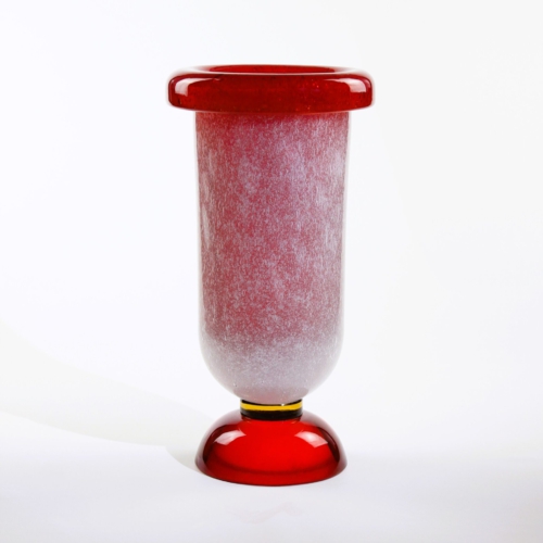 <em><b>Flavio Poli</b><br>Pulegoso Vase<br>Italy 1940</em> flavio poli murano poleguso glass vase for seguso vetri d arte 1940