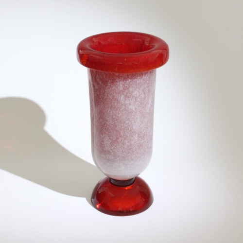 flavio poli murano poleguso glass vase for seguso vetri d arte 1940