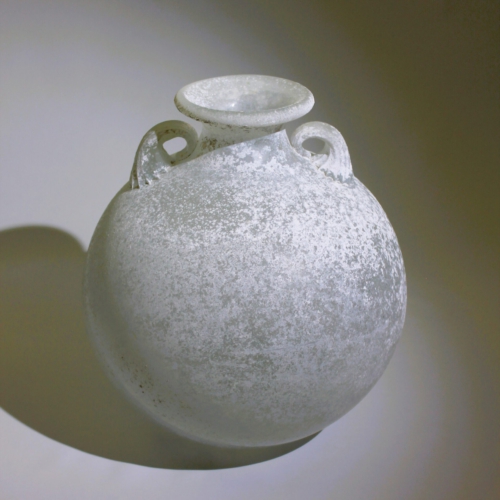 giovanni patrini murano glass amphore scavo vase for seguso vetri d arte 1970