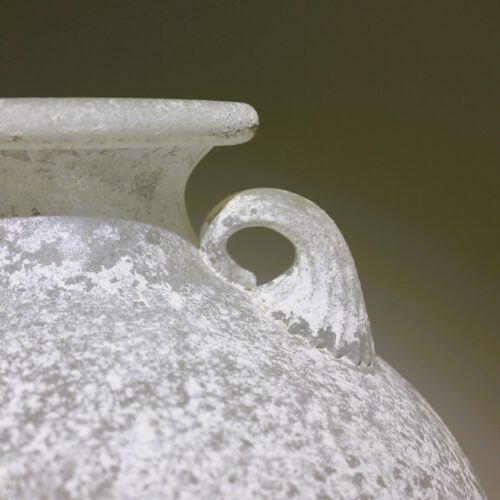 giovanni patrini murano glass amphore scavo vase for seguso vetri d arte 1970