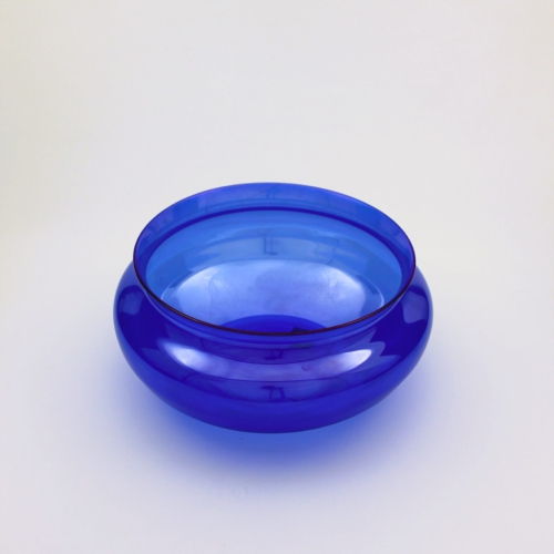 <em><b>M.V.M. Cappellin & C.</b><br />Soffiato Bowl<br />Italy 1934</em> m.v.m. cappellin venini murano glass bowl cobalt blue 1930