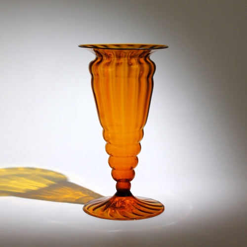 <em><b>Napoleone Martinuzzi</b><br/>Soffiato Vase<br/> Italy 1922</em> napoleone martinuzzi callellin venini murano glass vase 1925