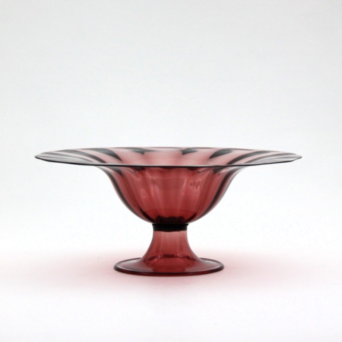 <em><b>Napoleone Martinuzzi</b><br />Footed Bowl No. 2 of 2<br />Italy 1926</em> napoleone martinuzzi murano glass centerpiece part 2 for cappellin venini 1926