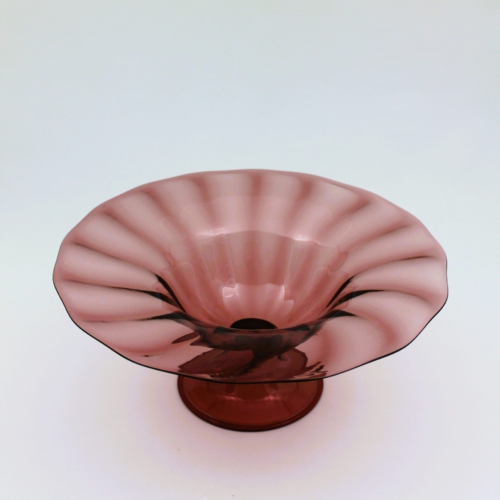 <em><b>Napoleone Martinuzzi</b><br />Footed Bowl No. 2 of 2<br />Italy 1926</em> napoleone martinuzzi murano glass centerpiece part 2 for cappellin venini 1926