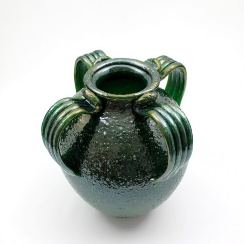 <em><b>Napoleone Martinuzzi</b><br />Pulegoso Vase<br />Italy 1930</em> Napoleone Martinuzzi Venini Pulegoso Vase „Quattro Anse“ 1930/40