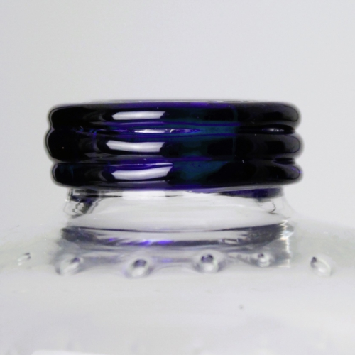 umberto bellotto murano glass vase for vetreria artistica barovier ring form handles 1927