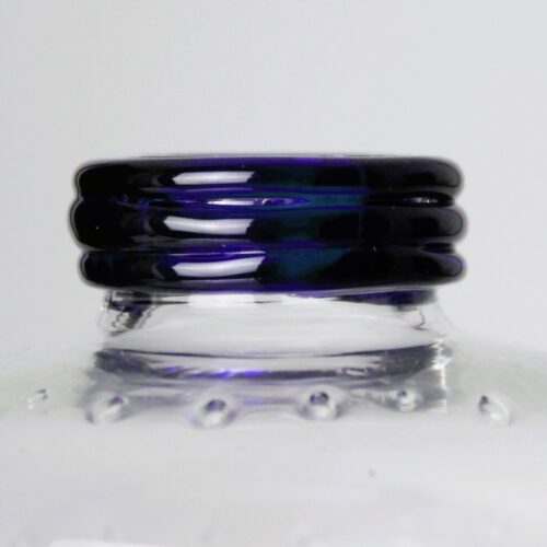 umberto bellotto murano glass vase for vetreria artistica barovier ring form handles 1927