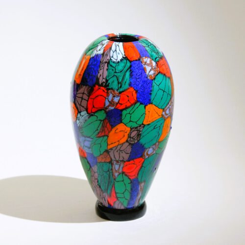 <em><b>Ermanno Toso</b><br />Murrine Vase<br />Italy 1960</em> vittorio ferro murano glass vase murrine for fratelli toso 1957 (3)