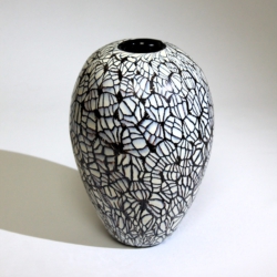 vittorio ferro murano glass vase murrine for fratelli toso 1960