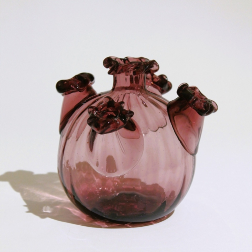 vittorio zecchin murano glass vase five spouted for cappellin venini 1930