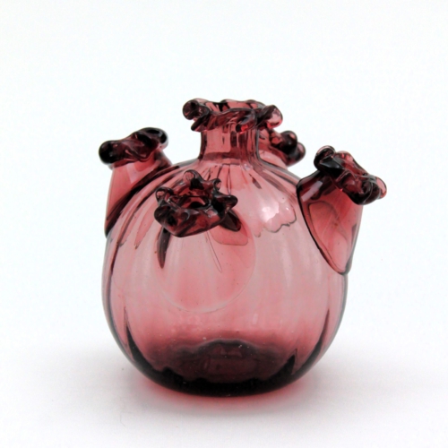 vittorio zecchin murano glass vase five spouted for cappellin venini 1930