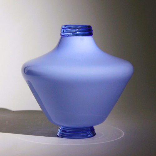 vittorio zecchin murano glass vase opalino blue for cappellin venini 1930 (1)