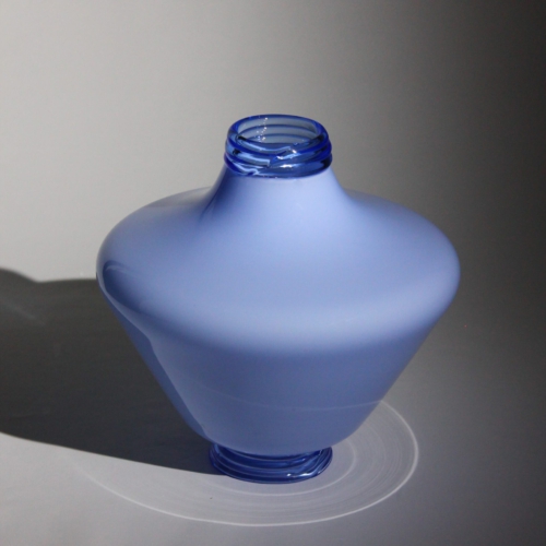 <em><b>Vittorio Zecchin</b><br/>Opalino Vase<br/> Italy 1930 vittorio zecchin murano glass vase opalino blue for cappellin venini 1930 (1)