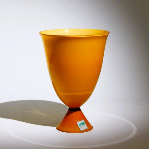 <em><b>Vittorio Zecchin</b><br/>Opalino Vase<br/> Italy 1930 vittorio zecchin murano glass vase opalino for cappellin venini 1930