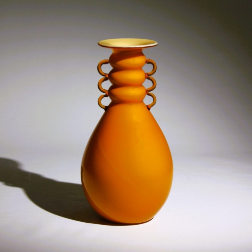 <em><b>Vittorio Zecchin</b><br/>Opalino Vase<br/> Italy 1930 vittorio zecchin murano glass vase opalino for cappellin venini 1930