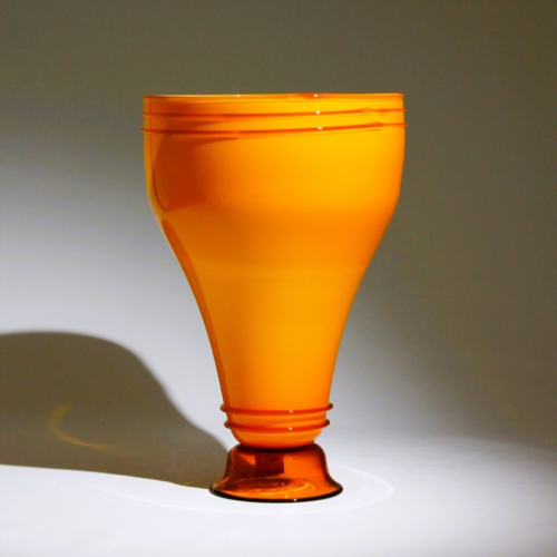 carlo scarpa murano glass vase opalino for cappellin venini 1930