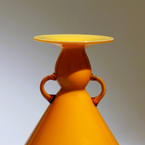 vittorio zecchin murano glass vase opalino for cappellin venini 1930