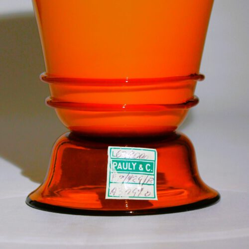 carlo scarpa murano glass vase opalino for cappellin venini 1930