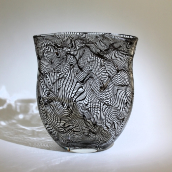 <em><b>Alberto Donà</b></br>Vase "Metamauco"</br>Italy 1997 alberto dona murano glass vase matamauco a canne by vetreria componenti dona 1997