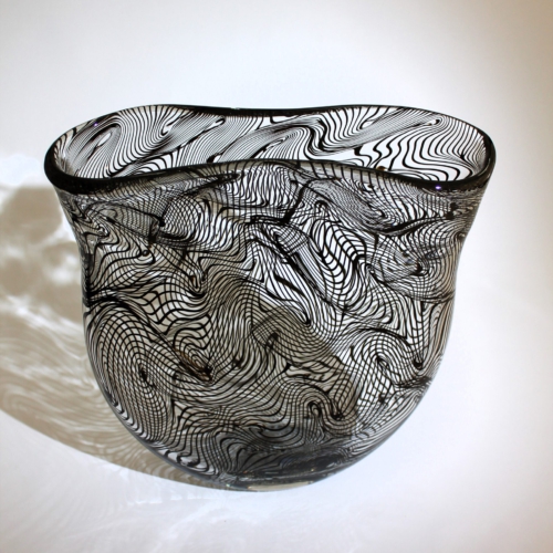 <em><b>Alberto Donà</b></br>Vase "Metamauco"</br>Italy 1997 alberto dona murano glass vase matamauco a canne by vetreria componenti dona 1997