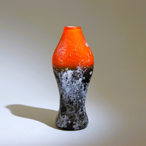 <em><b> Alfredo Barbini</b><br>Scavo Vase<br>Italy 1950</em> alfredo barbini murano glass vase scavo incalmo 1950 (2)