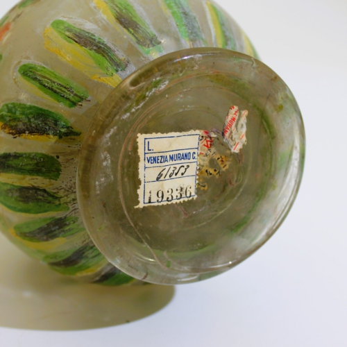 compagnia di venezia e murano cvm glass vase 1920