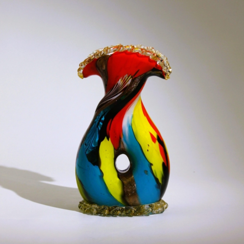 dino martens murano glass vase oriente areliano toso 1952