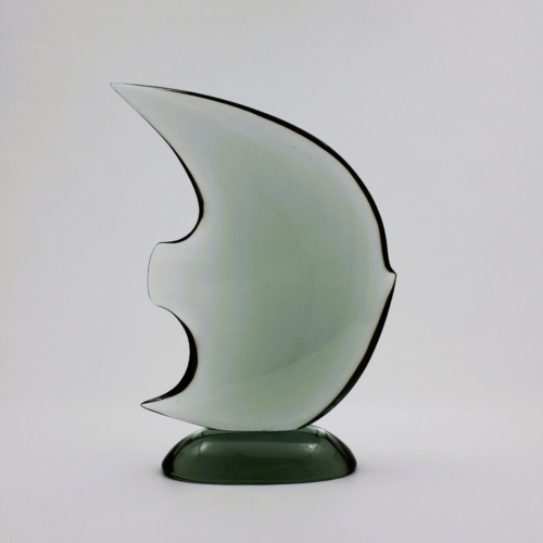 <em><b>Flavio Poli resp. Mario Pinzoni</b><br />tall Angel Fish<br />Italy 1950</em> mario pinzoni murano glass fish for seguso vetri d arte 1950