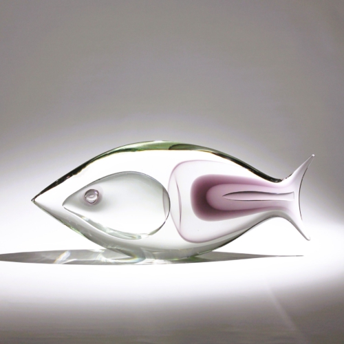 <em><b>Romano Donà</b><br />Fish Sculpture<br />Italy 1995</em> romano dona murano glass fish sculpture for vetreria stepfano toso 1995
