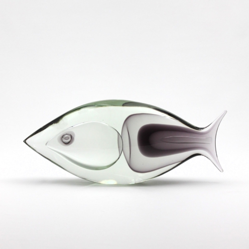 romano dona murano glass fish sculpture for vetreria stepfano toso 1995