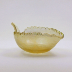 flavio poli seguso vetri d’arte murano glass leaf bowl 1930/40