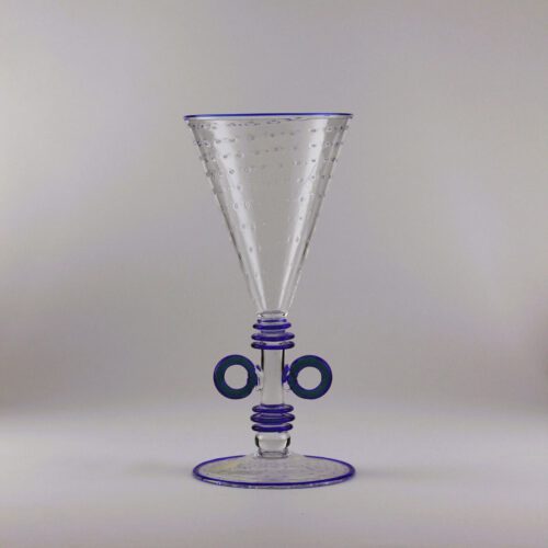 <em><b>Umberto Bellotto</b><br />Vase "Trasparente"<br />Italy 1927</em> umberto bellotto murano glass vase for vetreria artistica barovier goblet form 1927