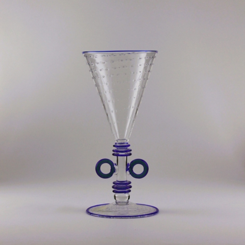 umberto bellotto murano glass vase for vetreria artistica barovier goblet form 1927