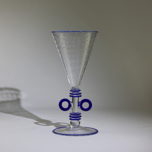 umberto bellotto murano glass vase for vetreria artistica barovier goblet form 1927