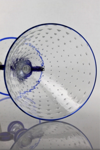 umberto bellotto murano glass vase for vetreria artistica barovier goblet form 1927