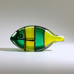 alfredo barbini murano glass fish sculpture incalmo 1970