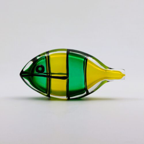alfredo barbini murano glass fish sculpture incalmo 1970