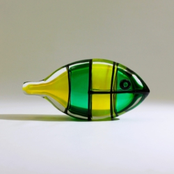 alfredo barbini murano glass fish sculpture incalmo 1970