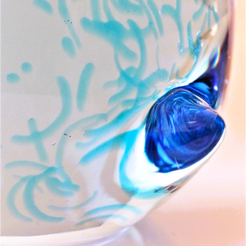 antonio da ros cenedese murano glass sculpture blue bird 1965