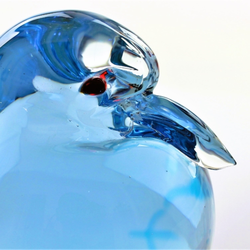 antonio da ros cenedese murano glass sculpture blue bird 1965