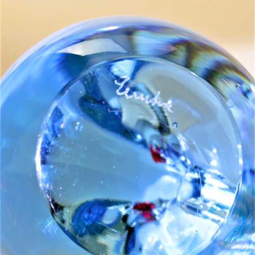 antonio da ros cenedese murano glass sculpture blue bird 1965